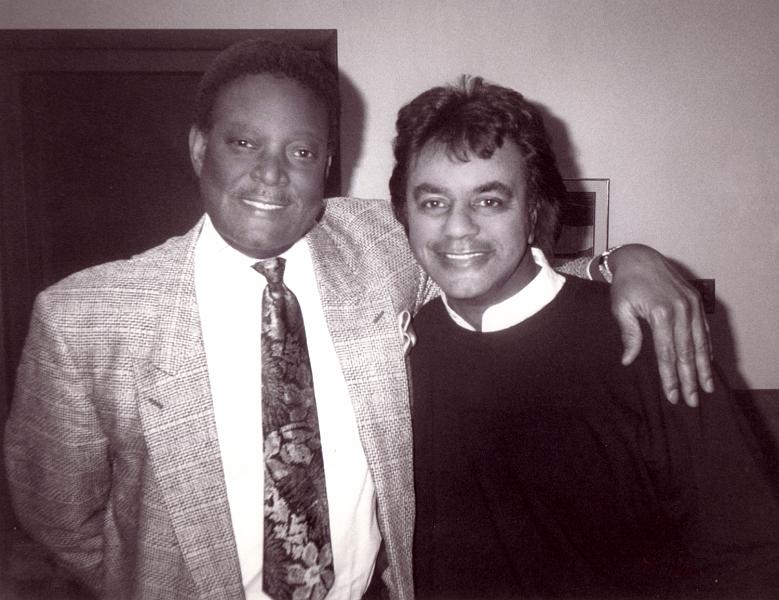 6.jpg - With Johnny Mathis following a performance at TPAC